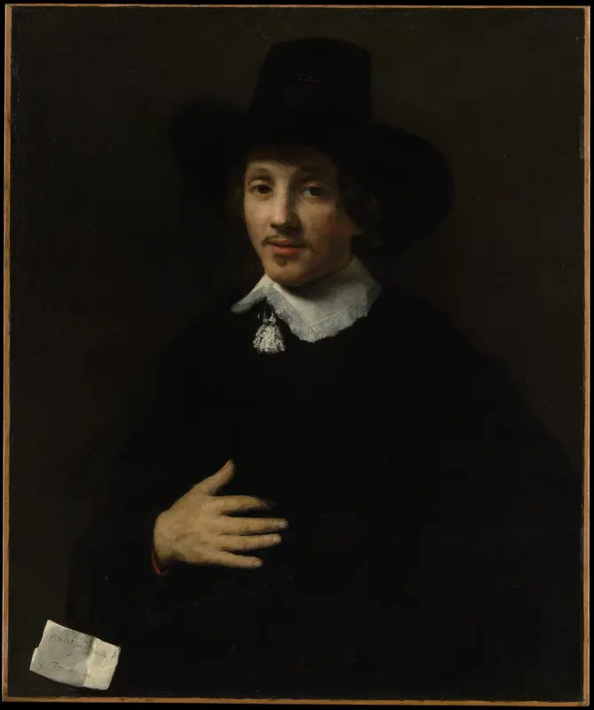 Portrait of a Man (Self-Portrait?) Wall Art by Willem Drost - High-Resolution Digital Print