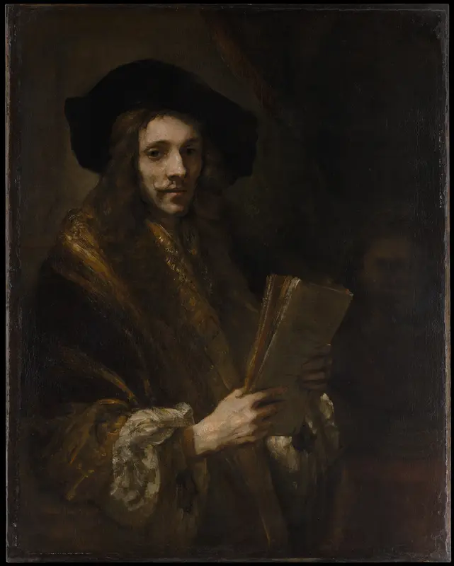 Portrait of a Man ("The Auctioneer") Wall Art by Rembrandt - High-Resolution Digital Print