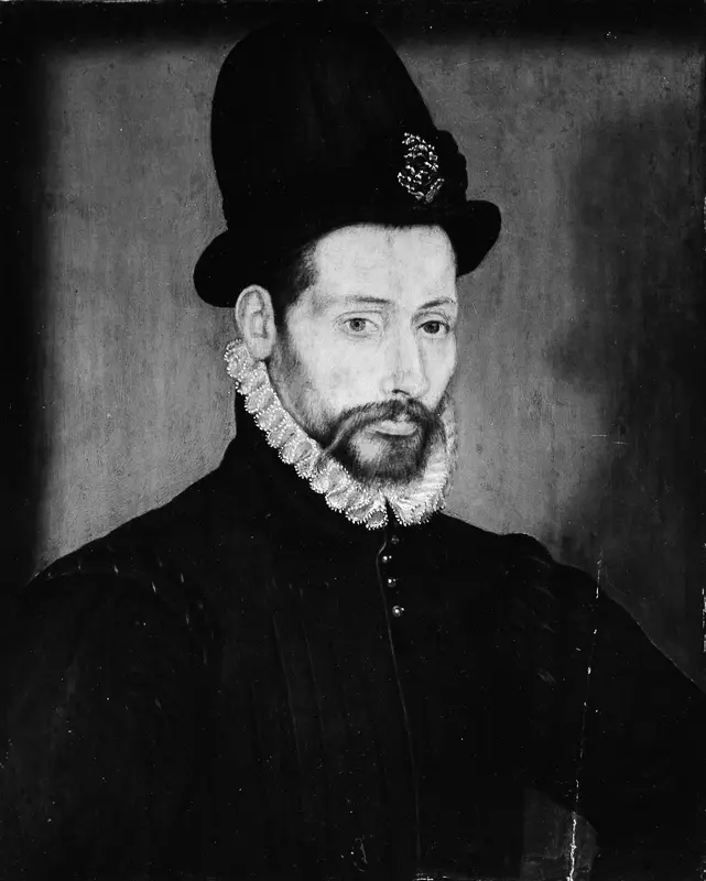 Portrait of a Man with a High Hat Wall Art by French Painter - High-Resolution Digital Print