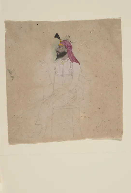 Portrait of a Sikh Noble Wall Art by Unknown - High-Resolution Digital Print