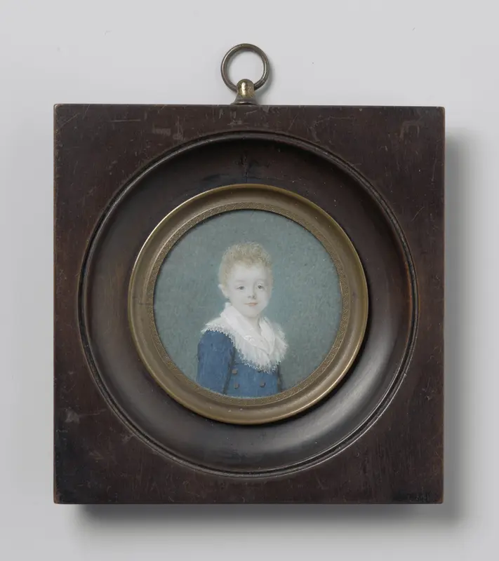 Portrait of a six-year-old Boy of the Bus Family Wall Art by Joseph Boze - High-Resolution Digital Print