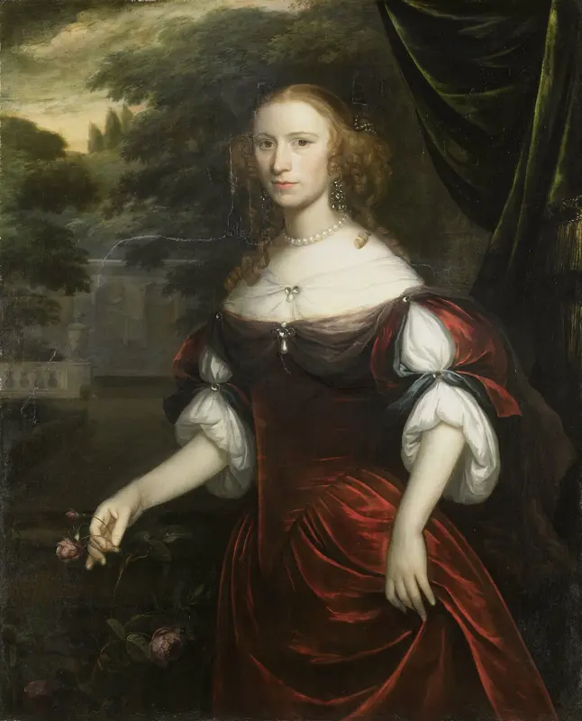 Portrait of a Woman Wall Art by Herman Verelst - High-Resolution Digital Print