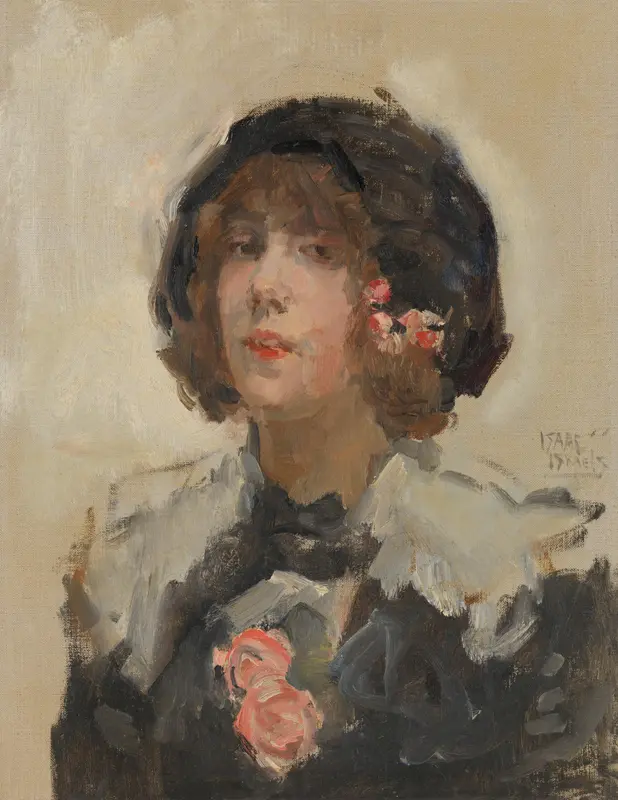Portrait of a Woman Wall Art by Isaac Israels - High-Resolution Digital Print