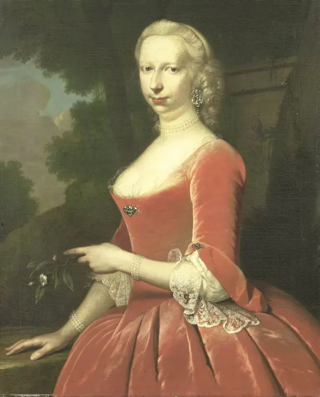 Portrait of a Woman Wall Art by Frans van der Mijn - High-Resolution Digital Print