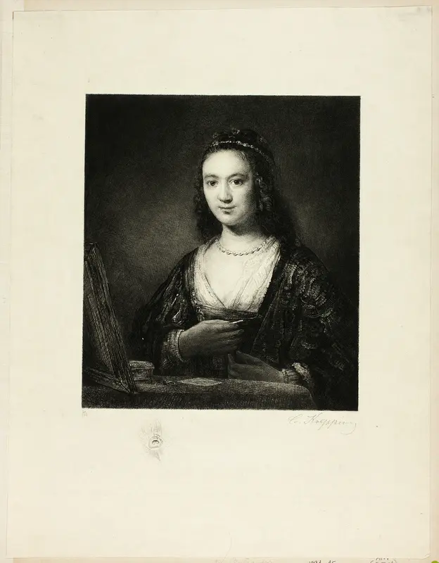 Portrait of a Woman Wall Art by Karl Koepping - High-Resolution Digital Print