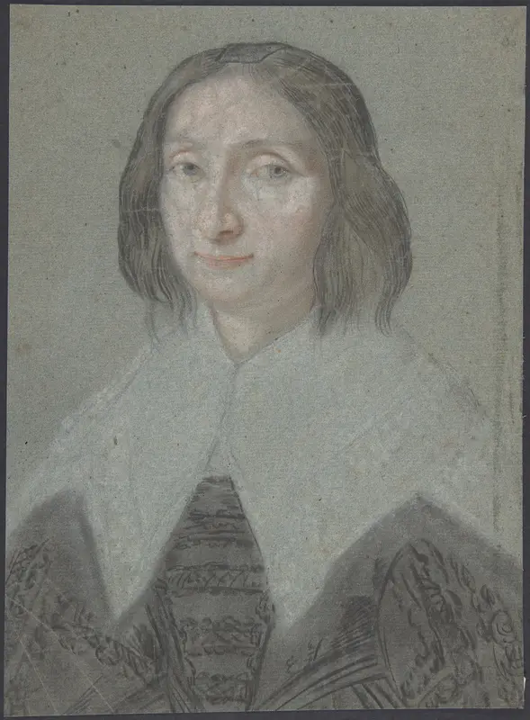 Portrait of a woman Wall Art by Anonymous, French, 17th century - High-Resolution Digital Print