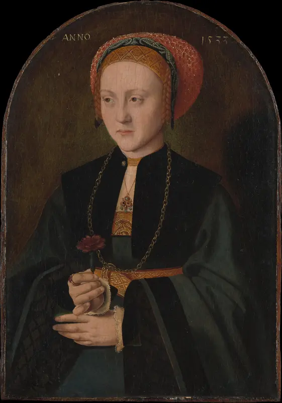 Portrait of a Woman Wall Art by Barthel Bruyn the Elder - High-Resolution Digital Print