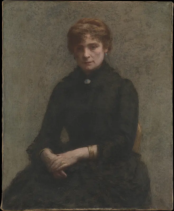 Portrait of a Woman Wall Art by Henri Fantin-Latour - High-Resolution Digital Print