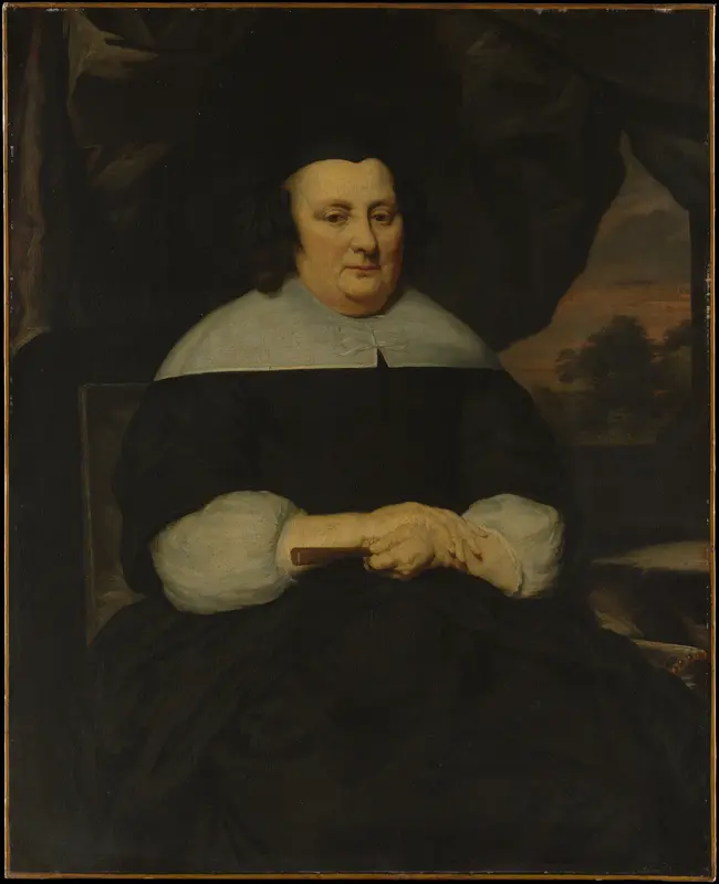 Portrait of a Woman Wall Art by Nicolaes Maes - High-Resolution Digital Print