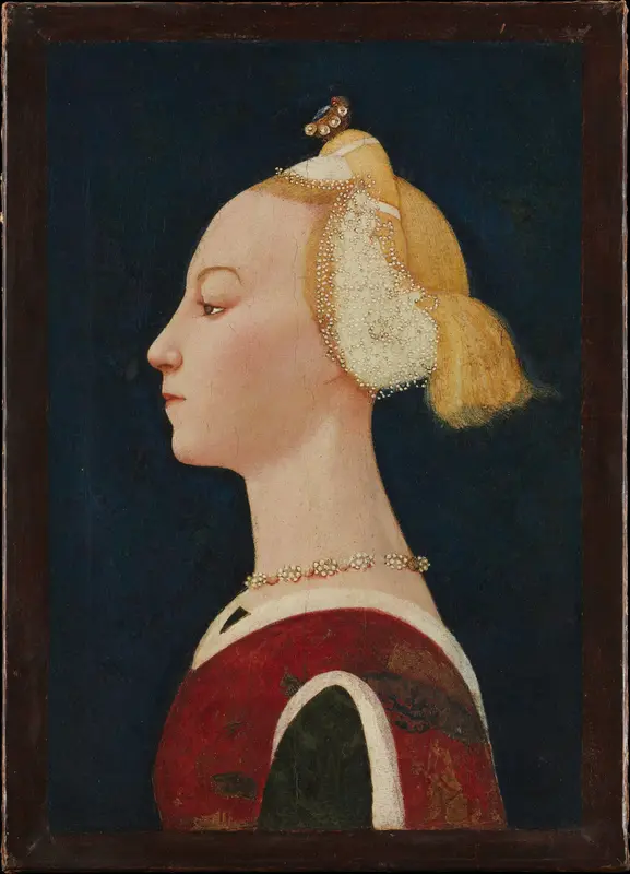 Portrait of a Woman Wall Art by Master of the Castello Nativity - High-Resolution Digital Print
