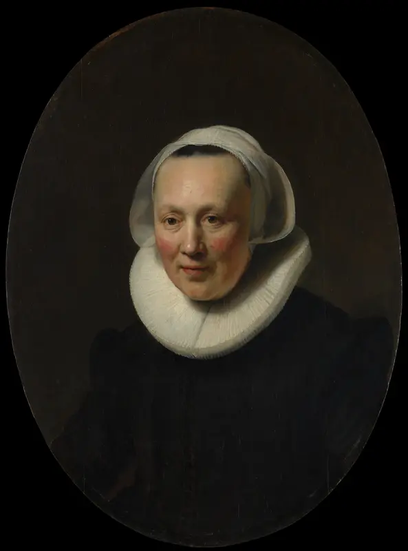 Portrait of a Woman Wall Art by Rembrandt (Rembrandt van Rijn) - High-Resolution Digital Print