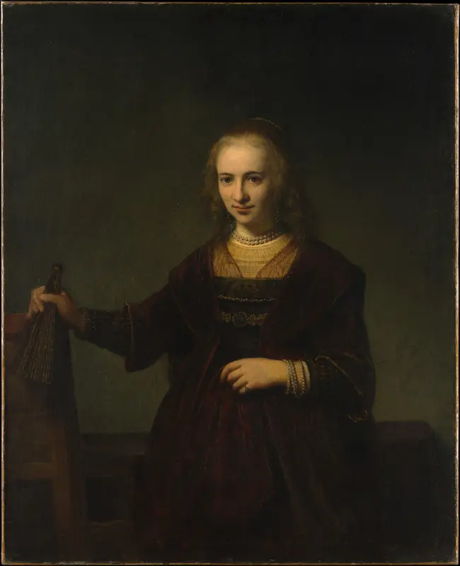 Portrait of a Woman Wall Art by Rembrandt - High-Resolution Digital Print