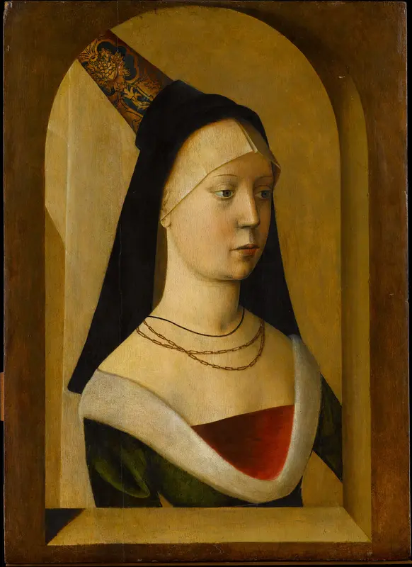 Portrait of a Woman Wall Art by Netherlandish or French - High-Resolution Digital Print
