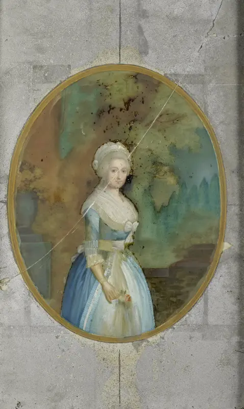 Portrait of a Woman in eighteenth-century Costume Wall Art by anonymous - High-Resolution Digital Print