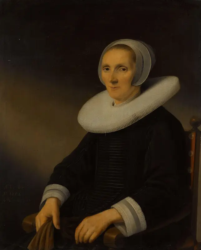 Portrait of a Woman, probably Jacobmina de Grebber (?-1666) Wall Art by Unknown - High-Resolution Digital Print
