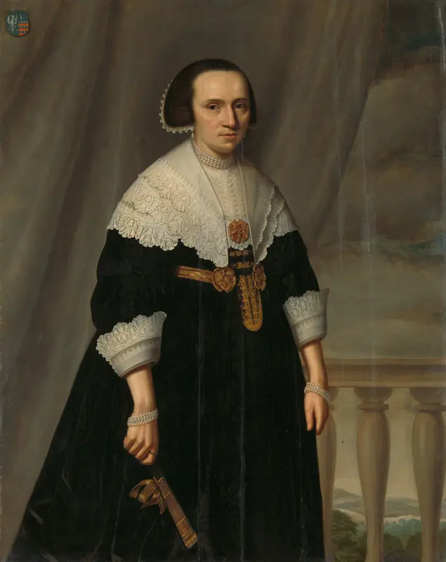 Portrait of a Woman, probably Machtelt Bas (?-1681) Wall Art by Unknown - High-Resolution Digital Print