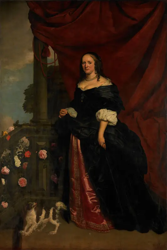 Portrait of a Woman, probably Sophia Anna van Pipenpoy (c. 1618-70), Countess of Schellart Wall Art by Unknown - High-Resolution Digital Print
