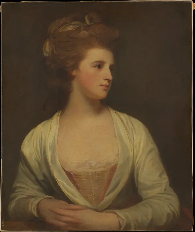 Portrait of a Woman, Said to Be Emily Bertie Pott (died 1782) Wall Art by George Romney - High-Resolution Digital Print