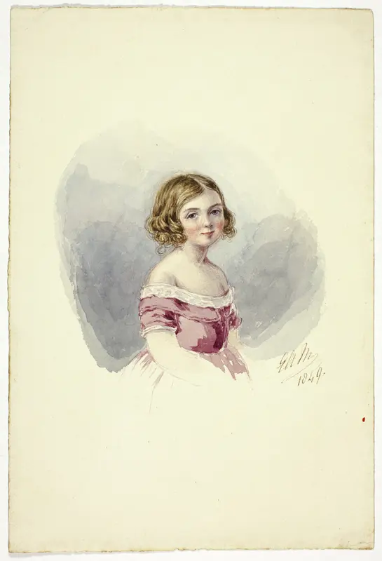 Portrait of a Young Girl Wall Art by Elizabeth Murray - High-Resolution Digital Print
