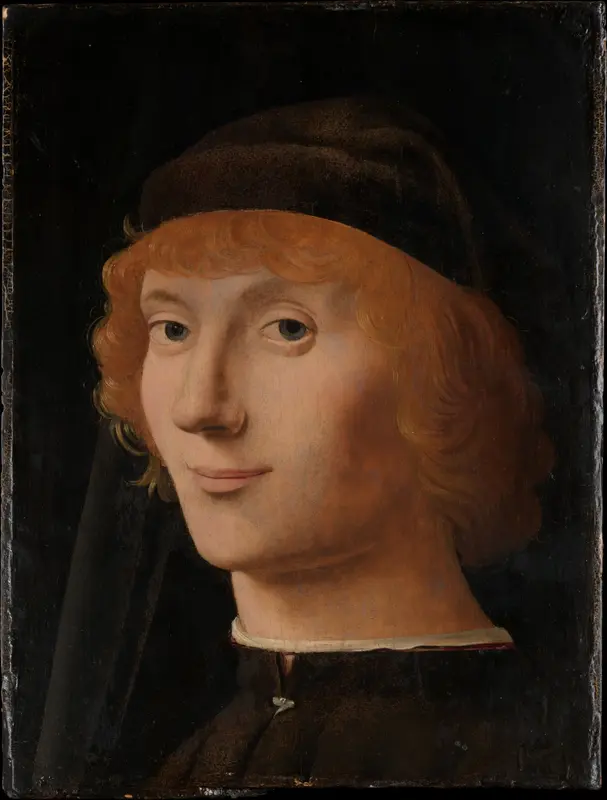 Portrait of a Young Man Wall Art by Antonello da Messina (Antonello di Giovanni d'Antonio) - High-Resolution Digital Print