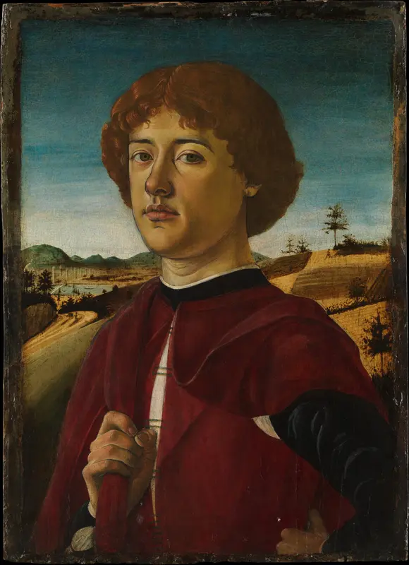 Portrait of a Young Man Wall Art by Biagio d'Antonio - High-Resolution Digital Print
