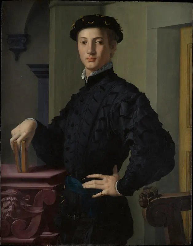 Portrait of a Young Man Wall Art by Bronzino (Agnolo di Cosimo di Mariano) - High-Resolution Digital Print