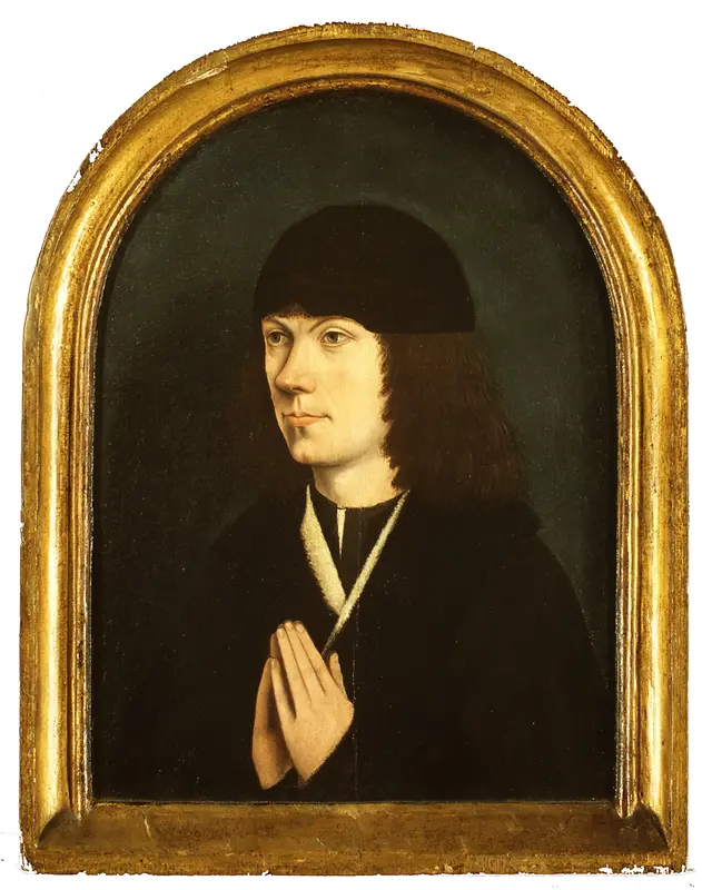 Portrait of a Young Man Wall Art by French (Burgundian?) Painter - High-Resolution Digital Print