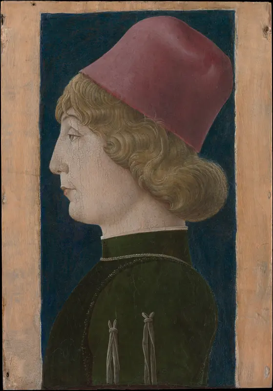 Portrait of a Young Man Wall Art by Cosmè Tura (Cosimo di Domenico di Bonaventura) - High-Resolution Digital Print