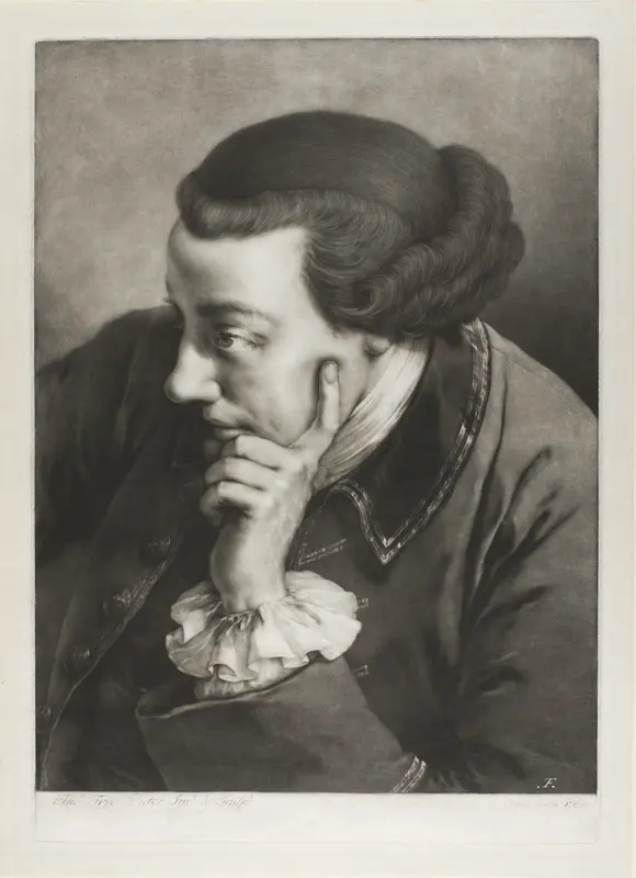 Portrait of a Young Man, Looking to the Left (Self-Portrait), from Life-Sized Heads Wall Art by Thomas Frye - High-Resolution Digital Print