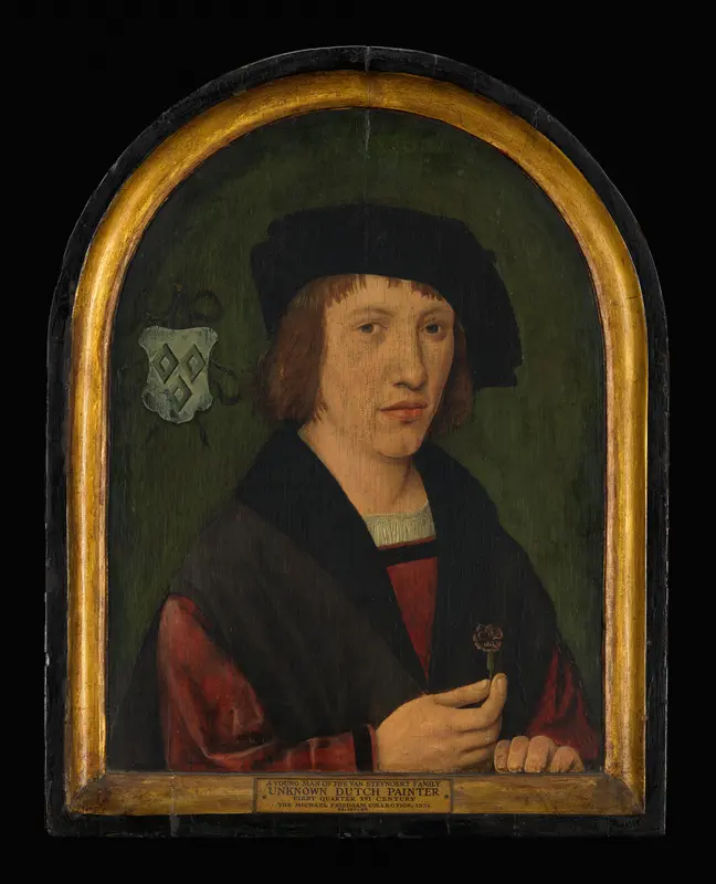 Portrait of a Young Man of the Van Steynoert Family Wall Art by Netherlandish Painter - High-Resolution Digital Print