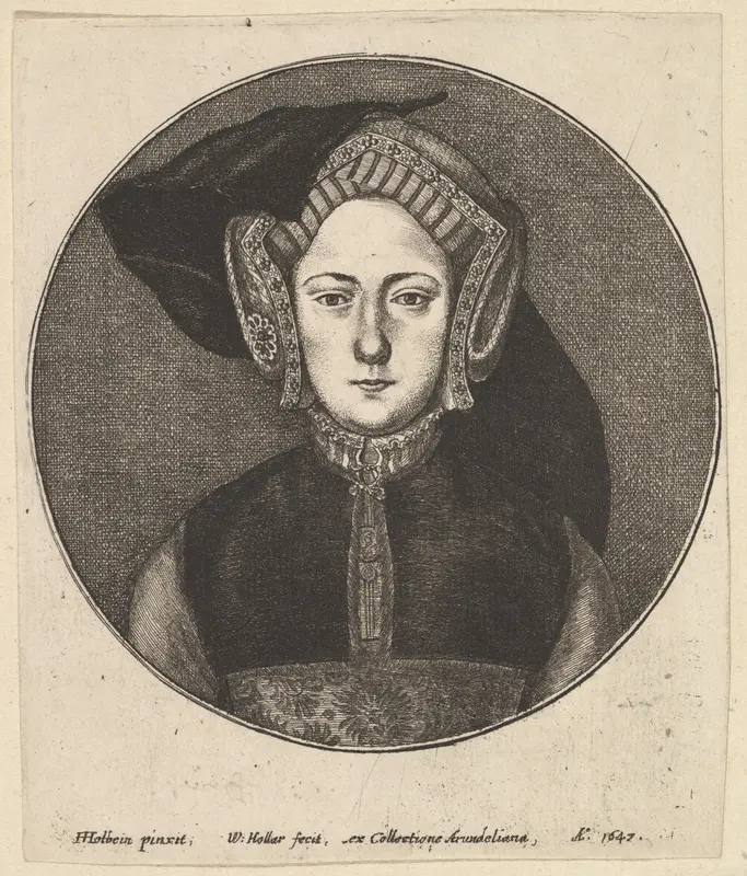 Portrait of a Young Woman Wall Art by Wenceslaus Hollar - High-Resolution Digital Print