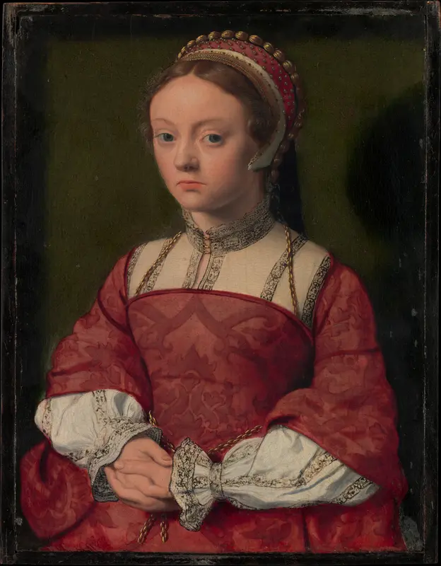 Portrait of a Young Woman Wall Art by Netherlandish Painter - High-Resolution Digital Print