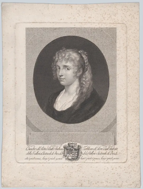 Portrait of a Young Woman Wall Art by Christian Friedrich Stölzel - High-Resolution Digital Print