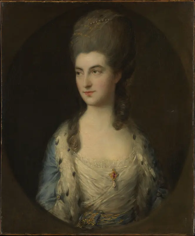 Portrait of a Young Woman, Called Miss Sparrow Wall Art by Thomas Gainsborough - High-Resolution Digital Print