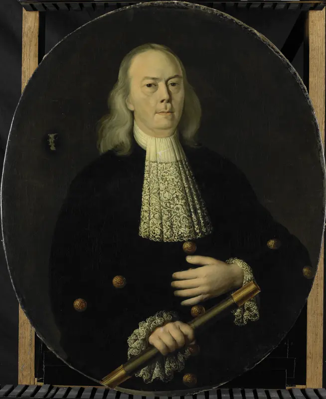 Portrait of Abraham van Riebeeck (1653-1713) Wall Art by anonymous - High-Resolution Digital Print