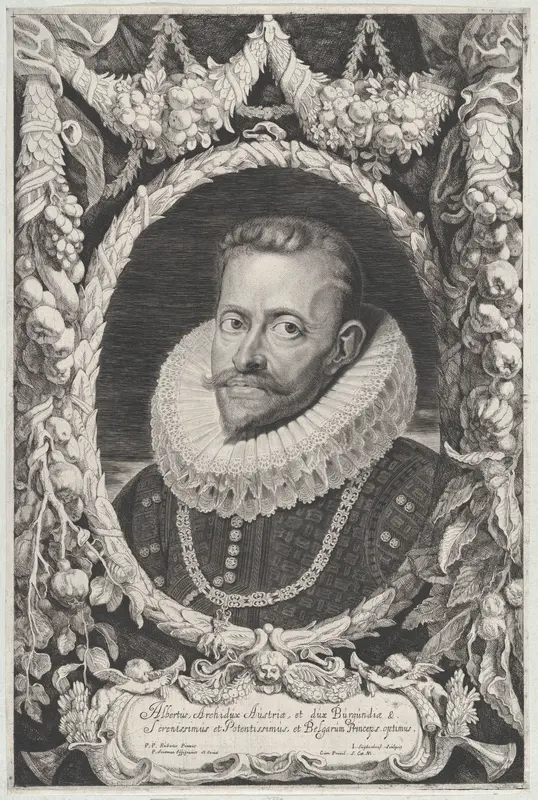 Portrait of Albert VII, Archduke of Austria Wall Art by Jonas Suyderhoef - High-Resolution Digital Print