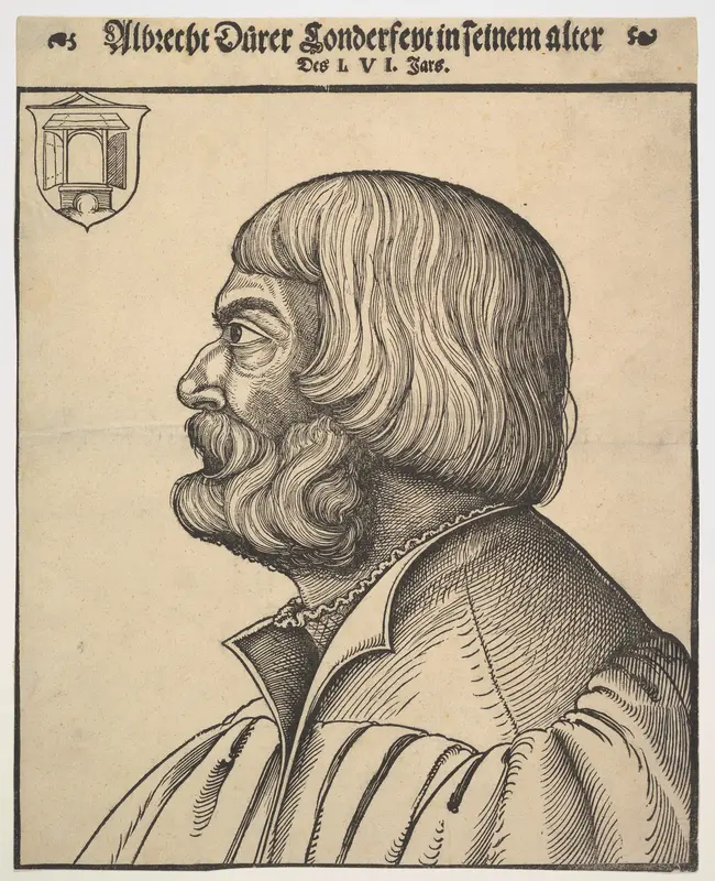 Portrait of Albrecht Dürer Wall Art by Erhard Schön - High-Resolution Digital Print
