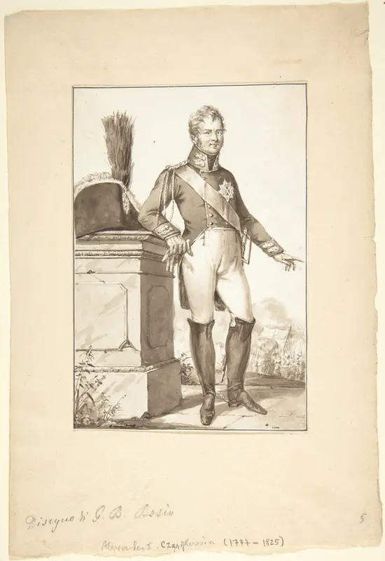 Portrait of Alexander I, Czar of Russia Wall Art by Jean-Baptiste-François Bosio - High-Resolution Digital Print