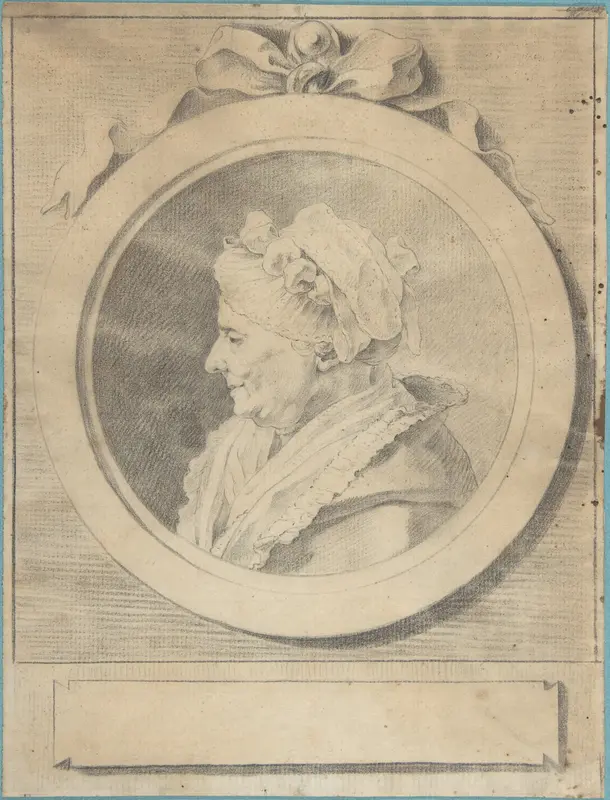 Portrait of an Old Lady Wearing a Cap Wall Art by Anonymous, French, 18th century - High-Resolution Digital Print