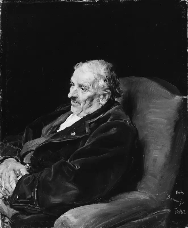 Portrait of an Old Man Wall Art by Francisco Domingo y Marqués - High-Resolution Digital Print