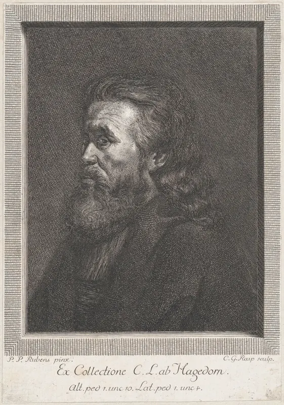 Portrait of an old man with a beard Wall Art by Carl Gottlieb Rasp - High-Resolution Digital Print