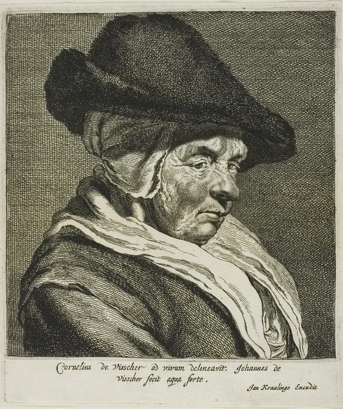 Portrait of an Old Woman, Visscher's Mother Wall Art by Jan Visscher - High-Resolution Digital Print