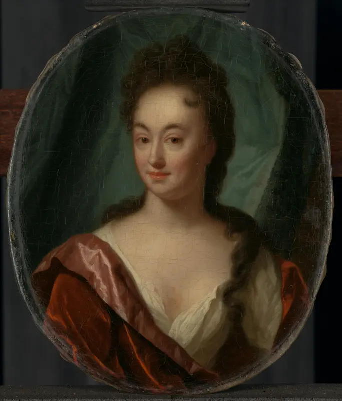 Portrait of Anna Maria Gool Wall Art by Godfried Schalcken - High-Resolution Digital Print
