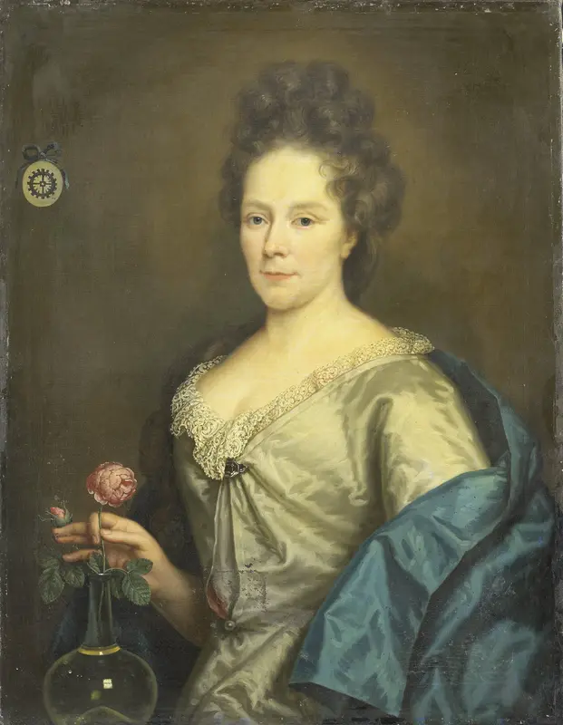 Portrait of Anna Maria van Hogendorp (1655-1727). Second Wife of François Leydecker Wall Art by anonymous - High-Resolution Digital Print