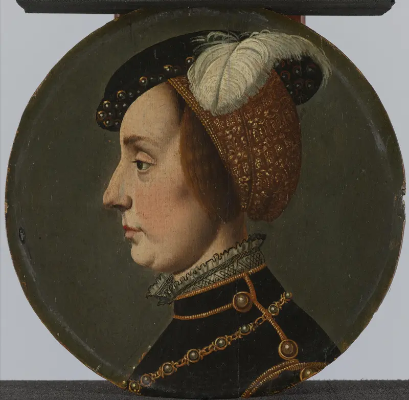 Portrait of Anna of Lorraine, Consort of René de Chalon, Prince of Orange Wall Art by Unknown - High-Resolution Digital Print