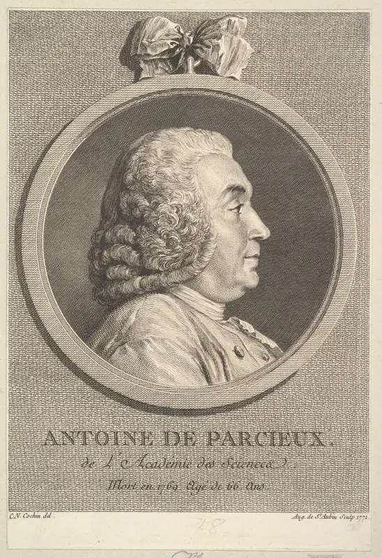Portrait of Antoine de Parcieux Wall Art by Augustin de Saint-Aubin - High-Resolution Digital Print