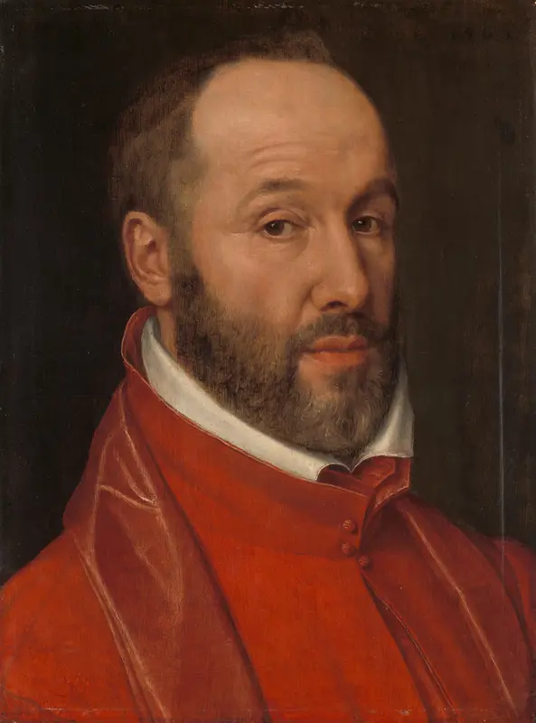 Portrait of Antoine Perrenot, Cardinal de Granvelle, Minister to Charles V and Philip II Wall Art by anonymous - High-Resolution Digital Print