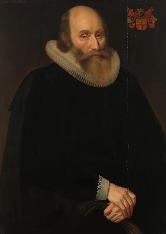 Portrait of Antonius Antonides van der Linden, Physician in Amsterdam Wall Art by Hendrik Meerman - High-Resolution Digital Print
