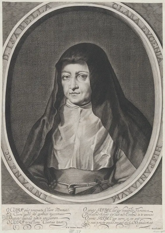 Portrait of Archduchess Isabella Clara Eugenia, Spanish Regent of the Low Countries, as a Nun Wall Art by Anonymous - High-Resolution Digital Print
