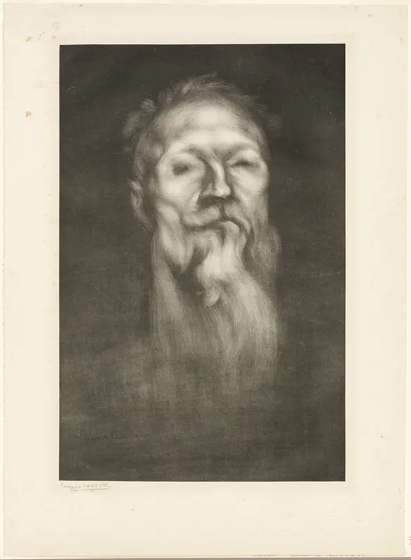 Portrait of Auguste Rodin Wall Art by Eugène Carrière - High-Resolution Digital Print